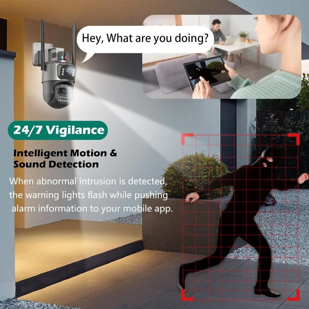 1+1 Külső Biztonsági Kamera (6MP)