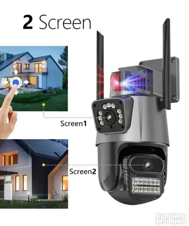 1+1 Külső Biztonsági Kamera (6MP)