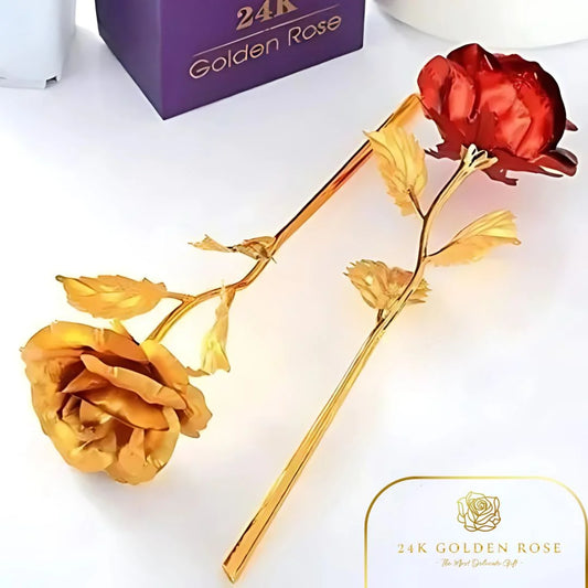 A tökéletes Valentin-napi ajándék – 24K arany vörös rózsa, amely örökké tart