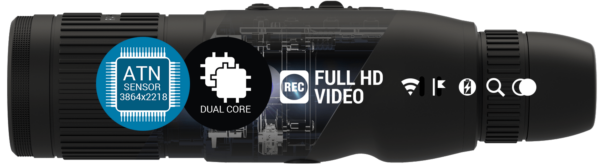 ATN BINOX 4K 4-16X – DAY/NIGHT VISION BINOCULARS WITH LASER RANGER